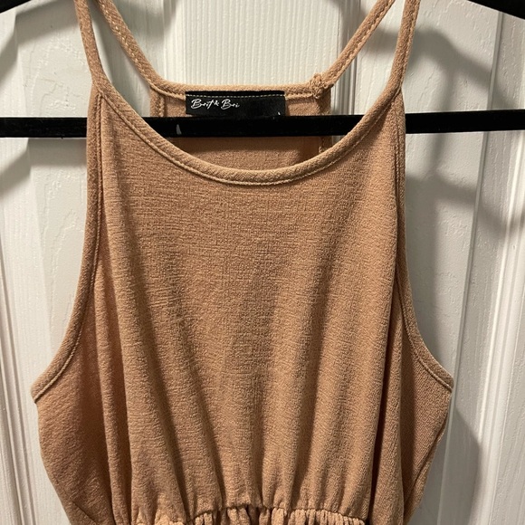 Tan Sleeveless Dress - Picture 2 of 6